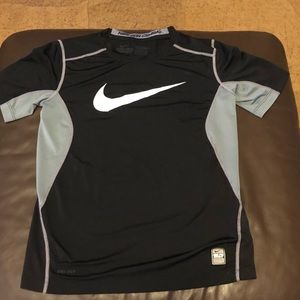 Boys Nike pro combat dri fit shirt
